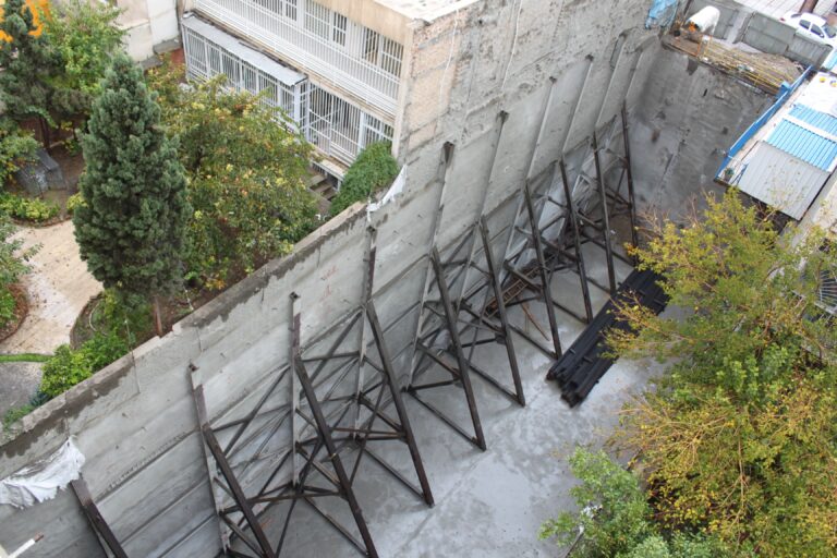 سازه نگهبان خرپایی، طراحی و اجرا توسط شرکت ژئوسازه